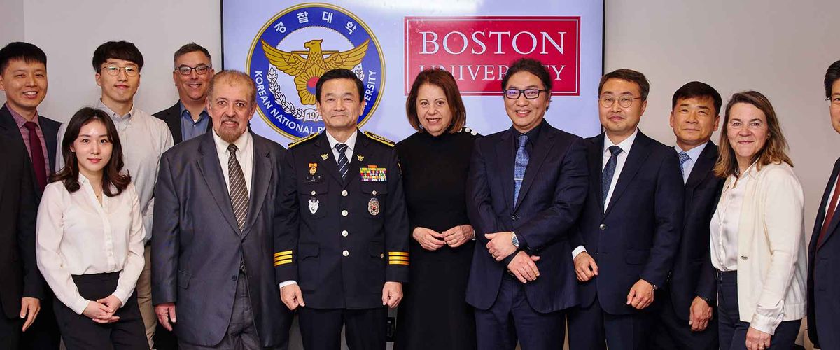 Korean National Police University Delegation Signs Partnership With Bu