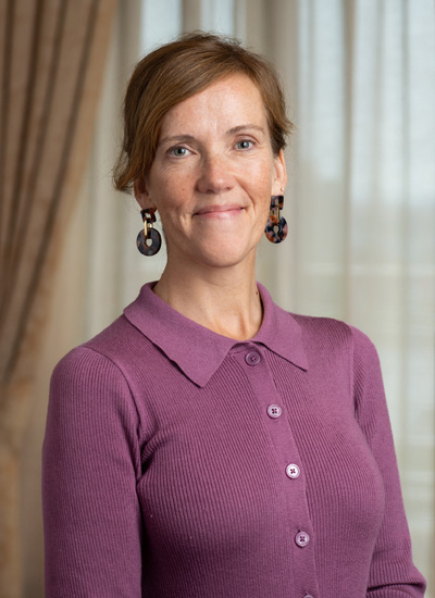 Photo of Christine Wynne for president's website. Photo by Boston University Photography