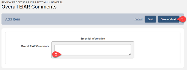 Click the blue and white Save and Exit button that is on the far right