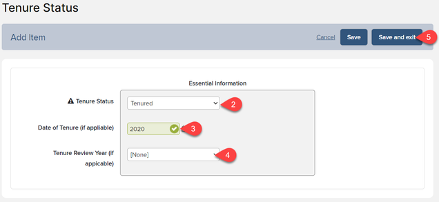 Click the drop down list to choose the review year
