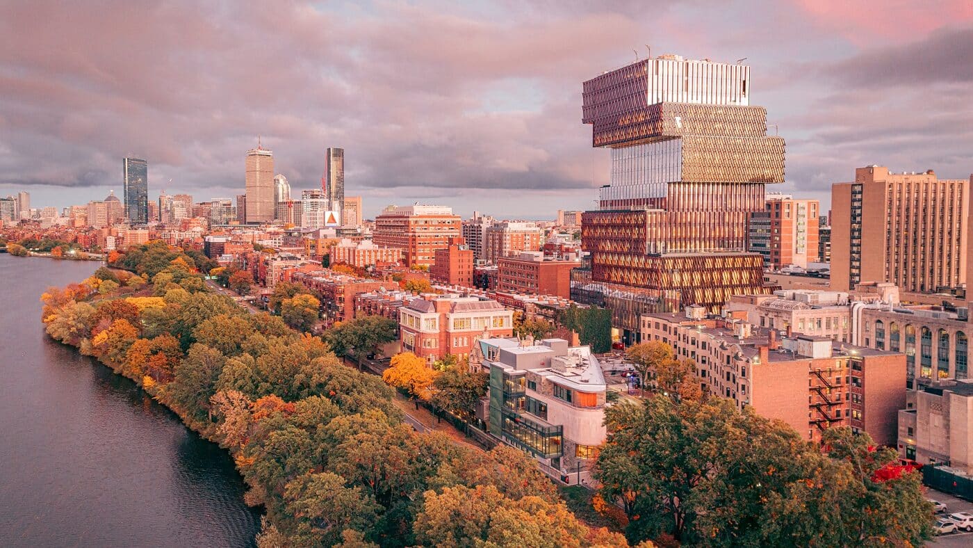 Boston skyline along the Charles River