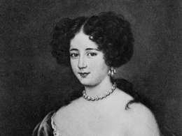 Hortense Mancini, left, and her sister Marie gained notoriety in the 17th century for abandoning their families in favor of life on the road. Mancini images courtesy of Elizabeth Goldsmith