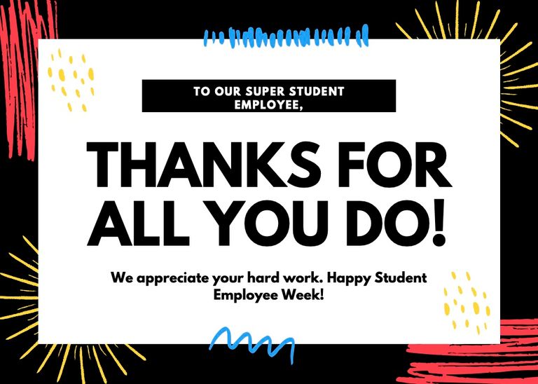 Student Employee Thank You Notes | Student Employment Office