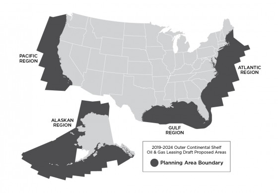 2019-2024 Outer Continental Shelf Oil and Gas Leasing Draft Proposal Areas
