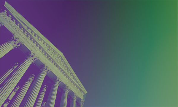 US Supreme Court building altered color to evoke chaos