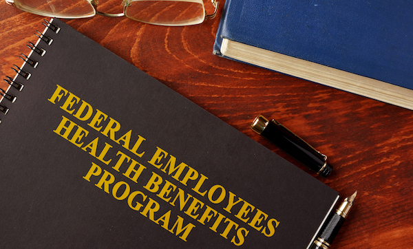 Book with title Federal Employees Health Benefits Program (FEHB)