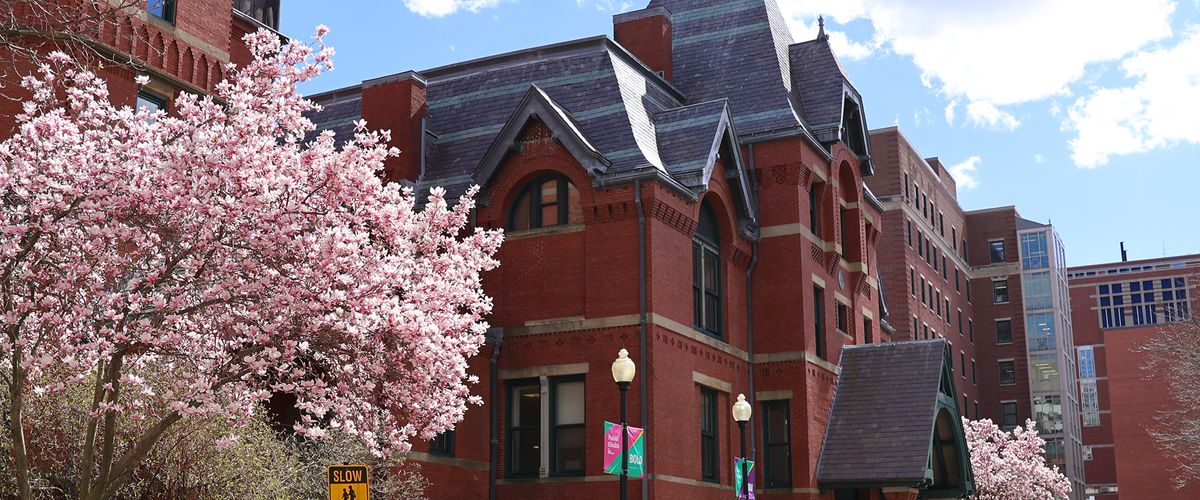 The Talbot building on a sunny spring day