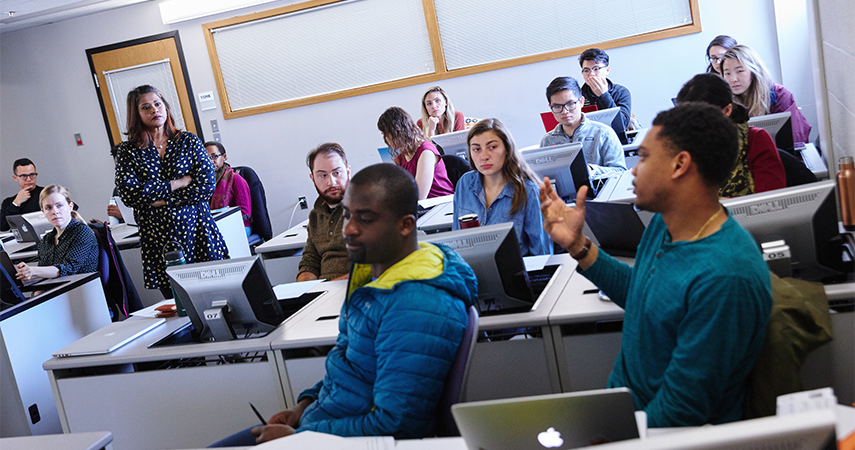 MS students in classroom