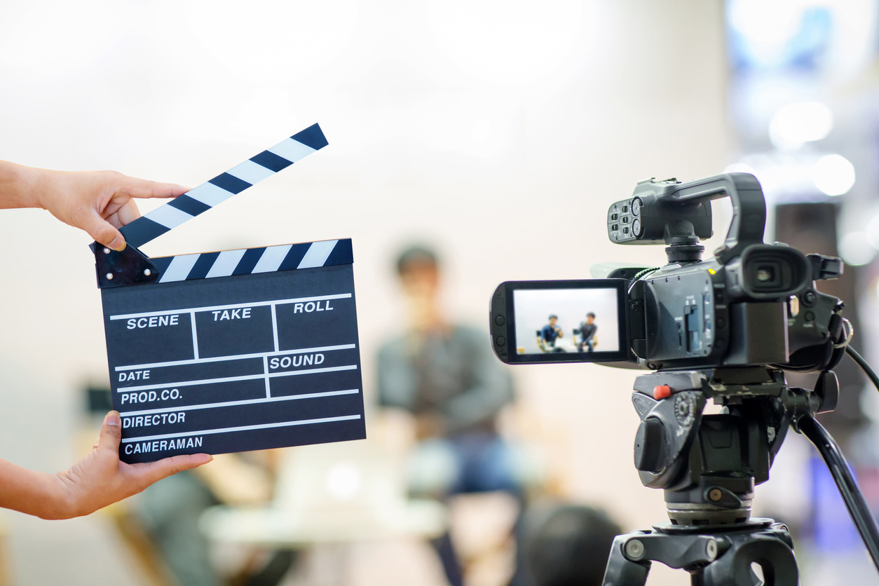 a movie set