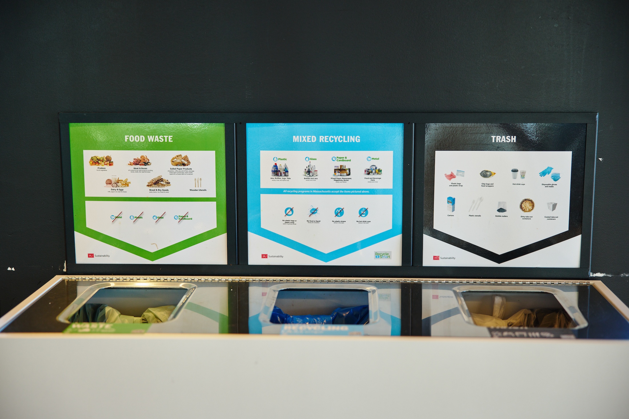 Waste Sorting Signage in CCDS