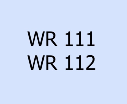 WR 111 or WR 112