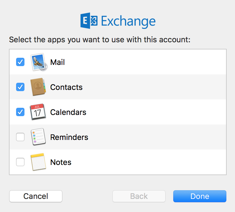 mac mail exchange sync problems
