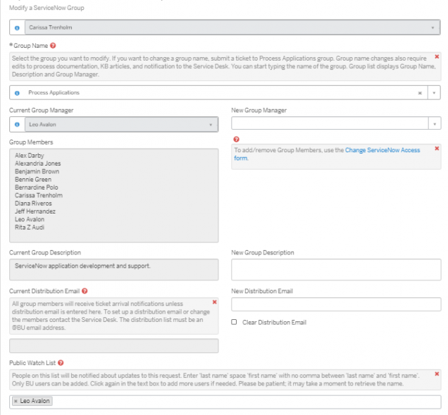 change assignment group in servicenow