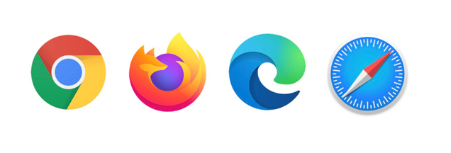 Common browser logos