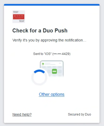Two-Factor Authentication with Duo Security : TechWeb : Boston University