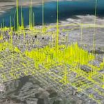 Map of gas leaks throughout Boston area.