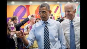Here’s an example- a couple of weeks ago Obama and Biden grabbed sandwiches from a local place, Taylor Gourmet.