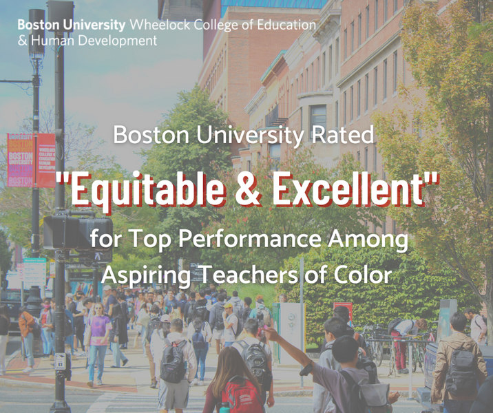 Image of brick building with text reading "Equitable & Excellent"