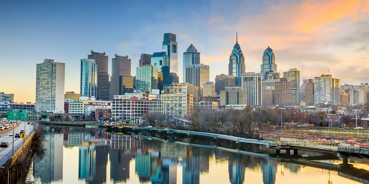 Skyline photo of Philadelphia