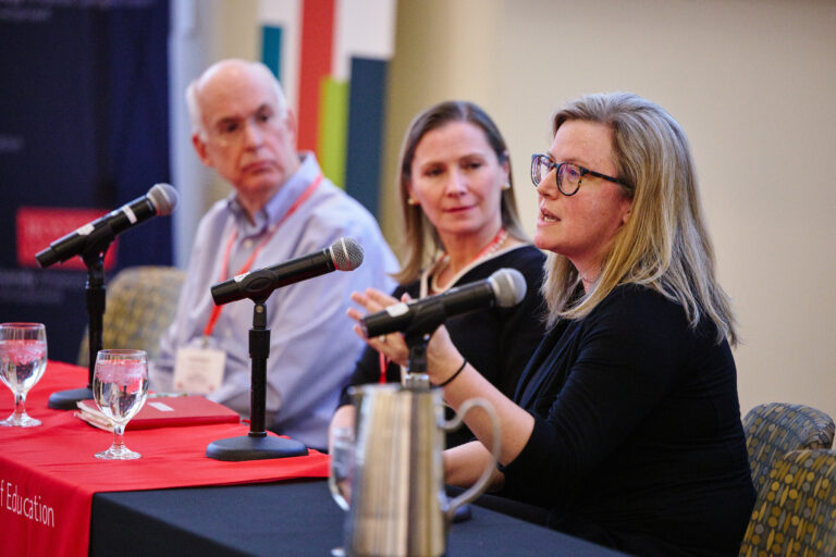 From L-R Kenneth Freeman, Kimberly Howard, Megan Bartlett during the panel: Promoting Talent Development for All