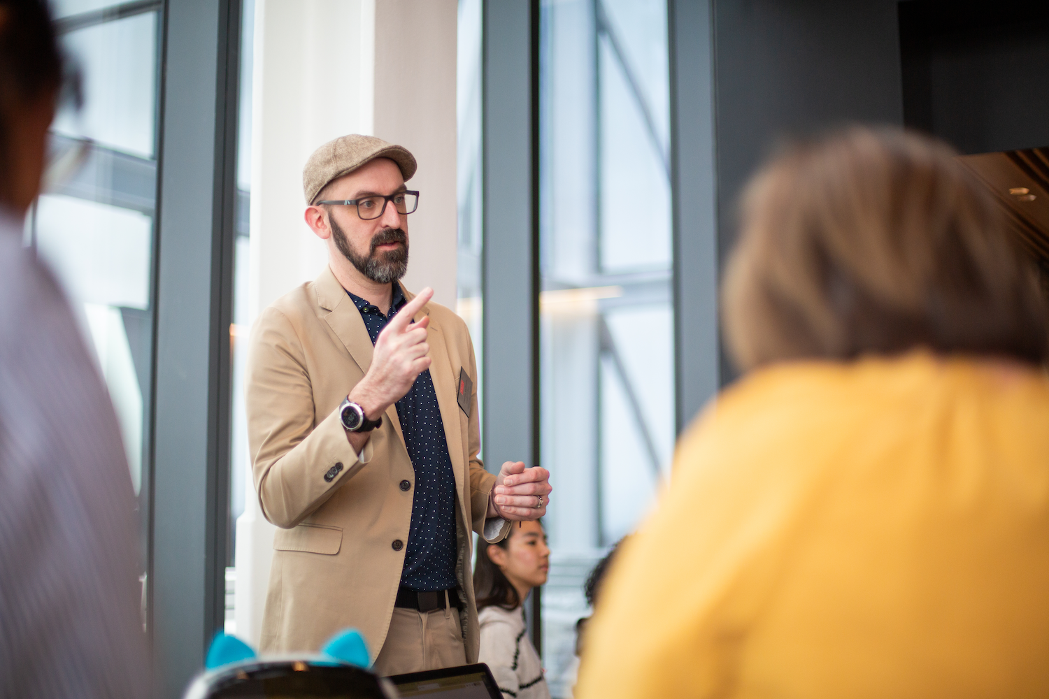 TJ McKenna speaking at the curiosity & learning conference