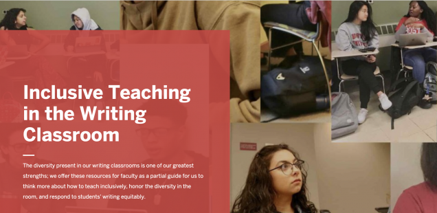 Inclusive Teaching in Writing Classrooms (Banner and Link)